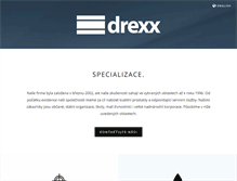 Tablet Screenshot of drexx.cz